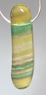 Regenbogen Fluorit Trommelstein Edelstein Schmuck Ketten Anhänger #7215