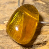 gelber Fluorit Trommelstein Schmuck Ketten Anhänger - Edelstein A Qualität #6257 - seelensteinchen