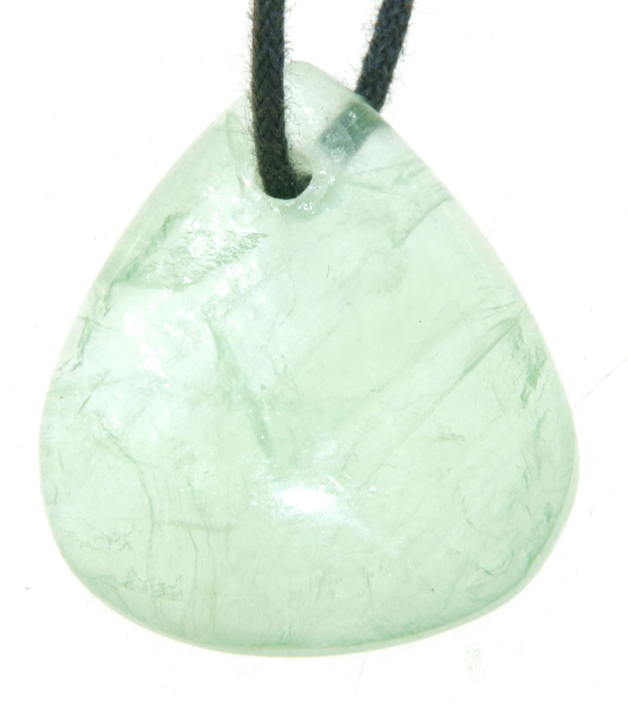 Fluorit grün Cabochon Edelstein Schmuck Ketten Anhänger - A Qualität #6140
