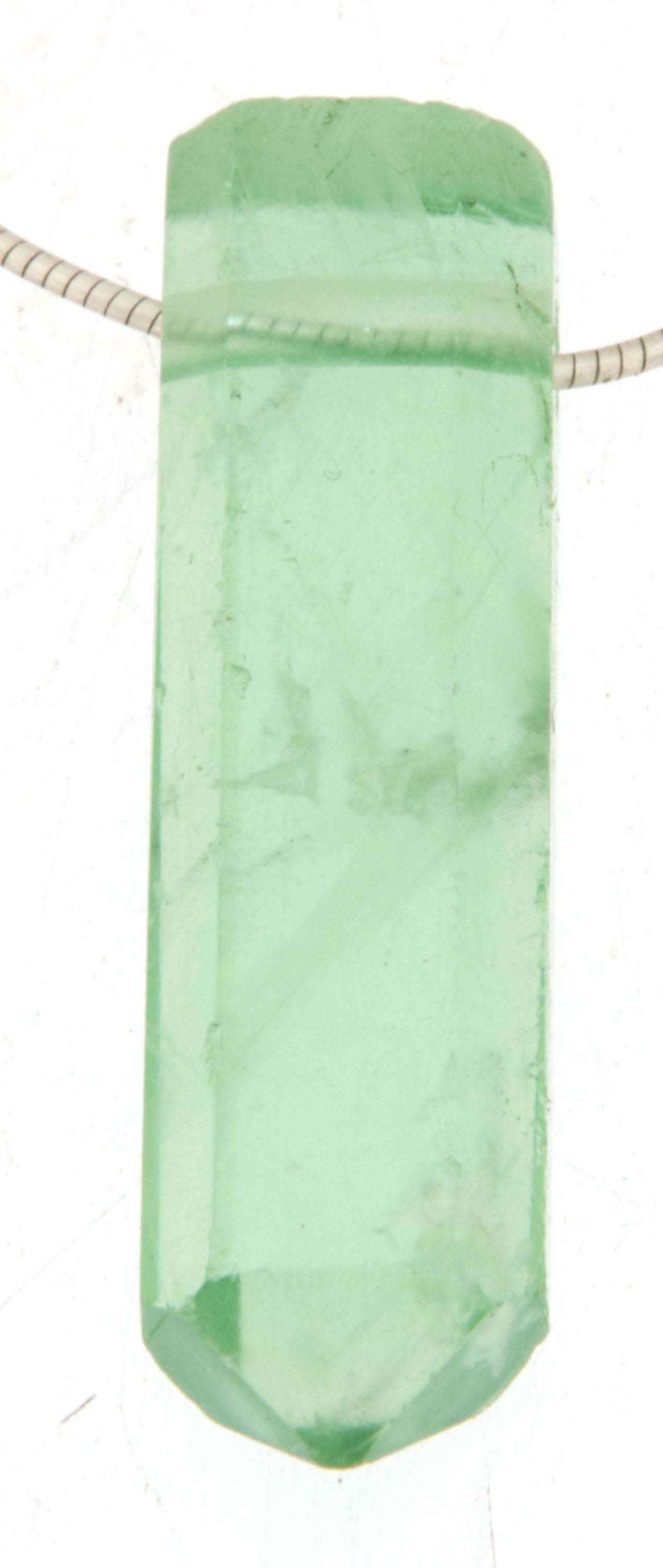 Fluorit Trommelstein Edelstein Schmuck Ketten Anhänger - A Qualität #6286