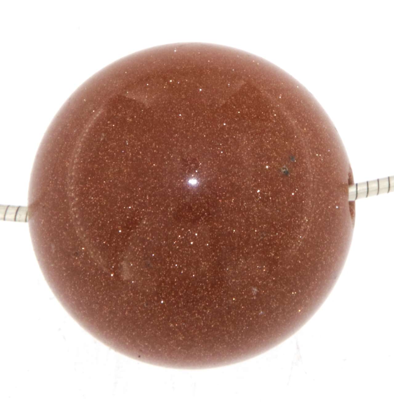 Goldluss Kugel Anhänger 20mm - Trommelstein Schmuck Ketten Anhänger - Edelstein A Qualität #6938