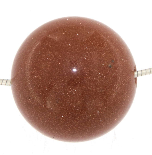 Goldluss Kugel Anhänger 20mm - Trommelstein Schmuck Ketten Anhänger - Edelstein A Qualität #6938