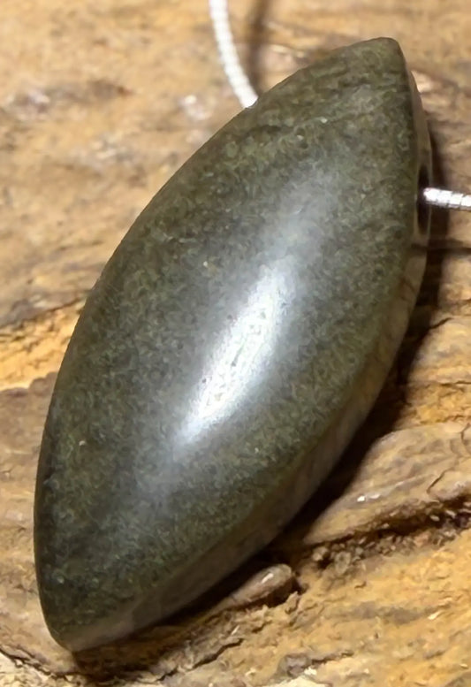 Goldobsidian - Obsidian Navette Trommelstein Edelstein Schmuck Ketten Anhänger - A Qualität #6925 - seelensteinchen