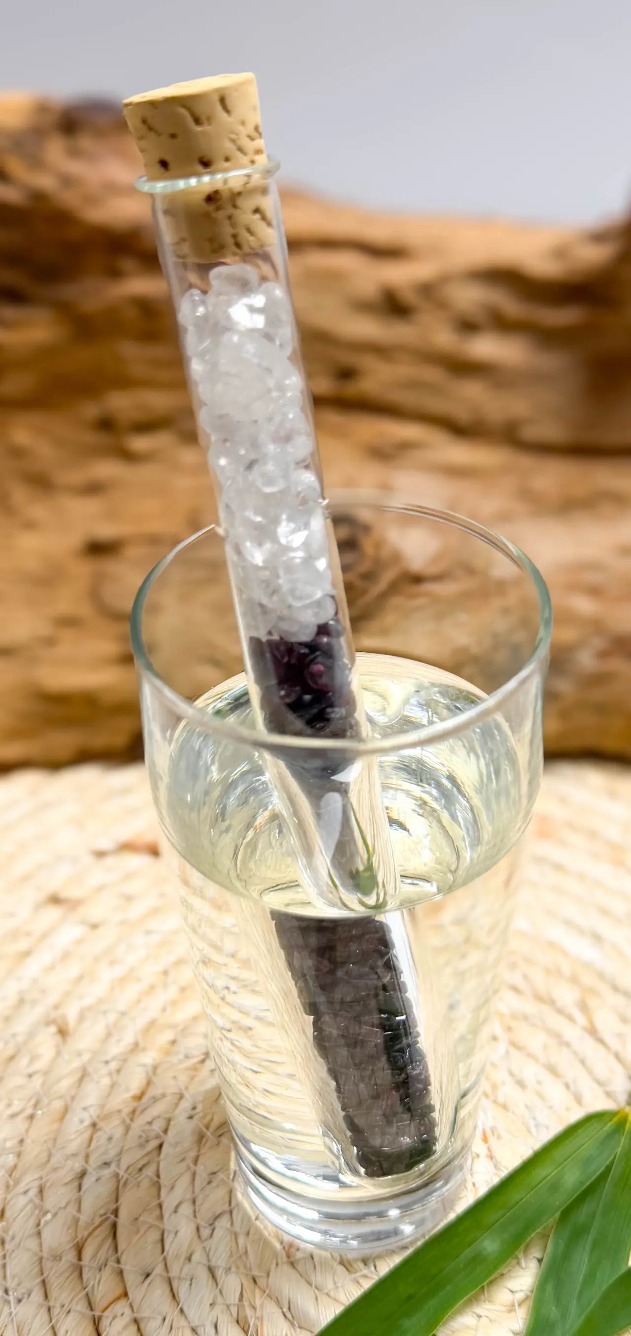 Edelsteinwasser Stab Granat Mischung - Wassersteine - Wasser energetisieren - seelensteinchen