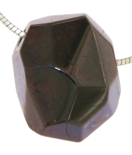 Granat facettiert Trommelstein Edelstein Schmuck Ketten Anhänger - A Qualität #0499