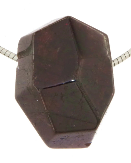 Granat facettiert Trommelstein Edelstein Schmuck Ketten Anhänger - A Qualität #6260
