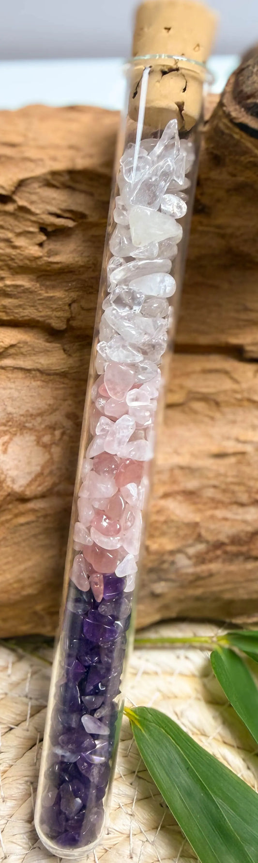 Edelsteinwasser Stab Grundmischung - Rosenquarz - Amethyst - Bergkristall - Wasser energetisieren #7431 - seelensteinchen