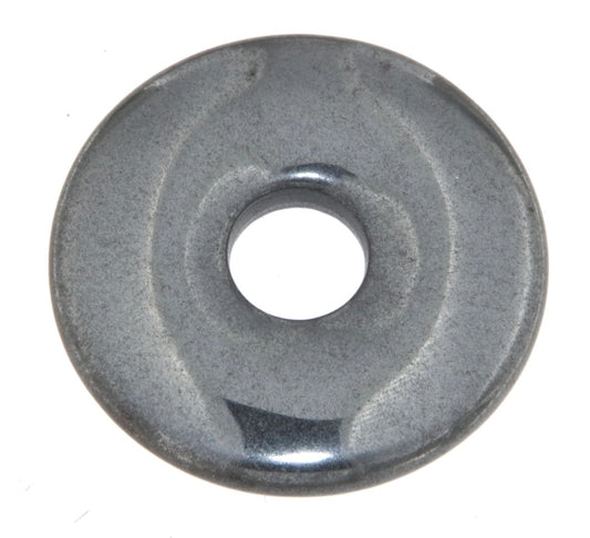 Hämatit Donut - PI Scheibe - Edelstein Schmuck Ketten Anhänger A Qualität 40mm - #7228