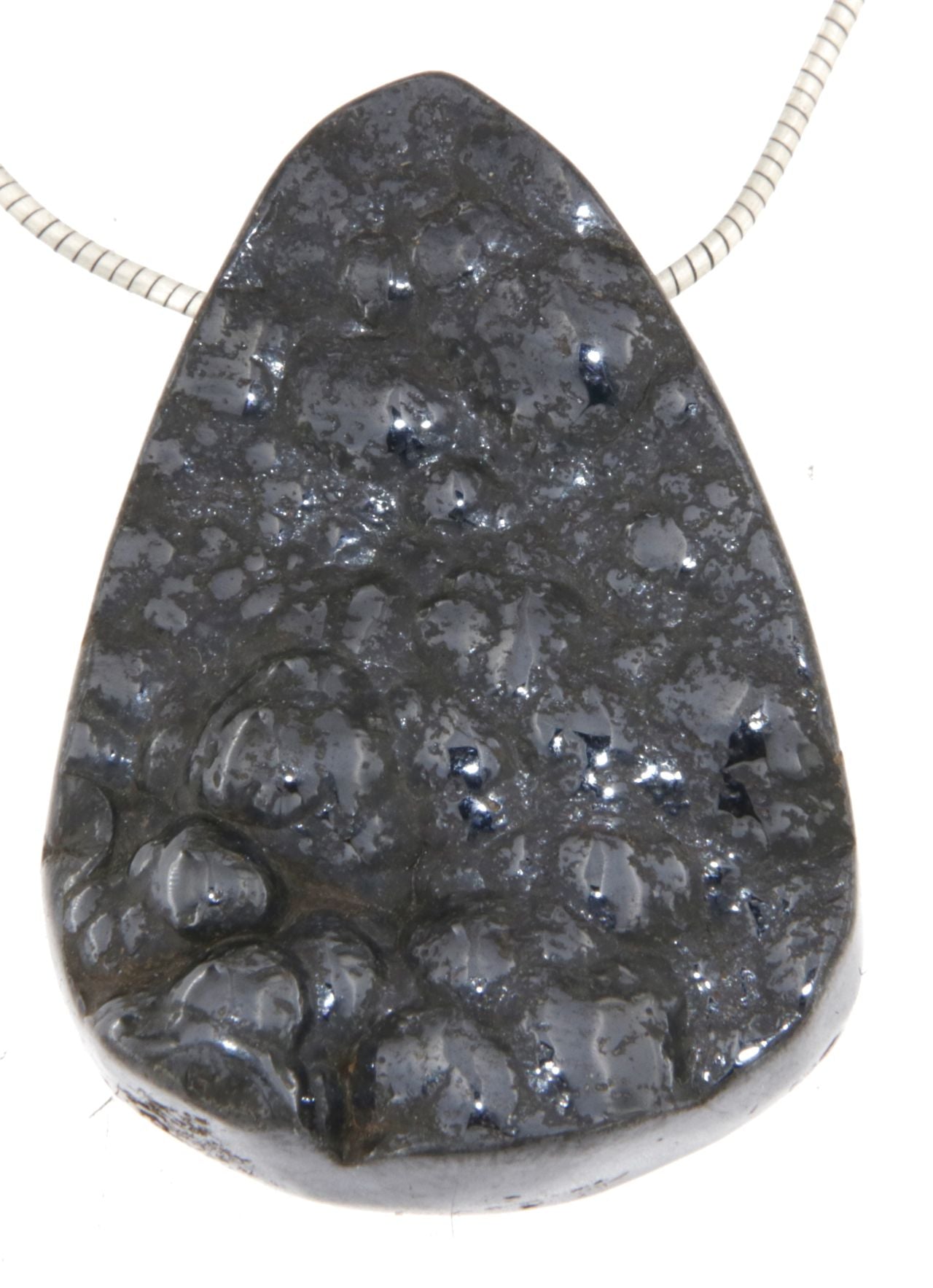 Hämatit Trommelstein Edelstein Schmuck Ketten Anhänger - A Qualität #0259