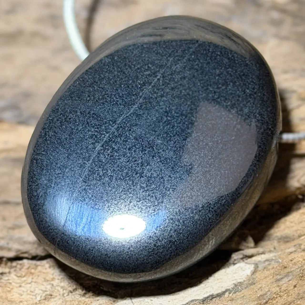 Hämatit Trommelstein Edelstein Schmuck Ketten Anhänger - A Qualität #3093 - seelensteinchen