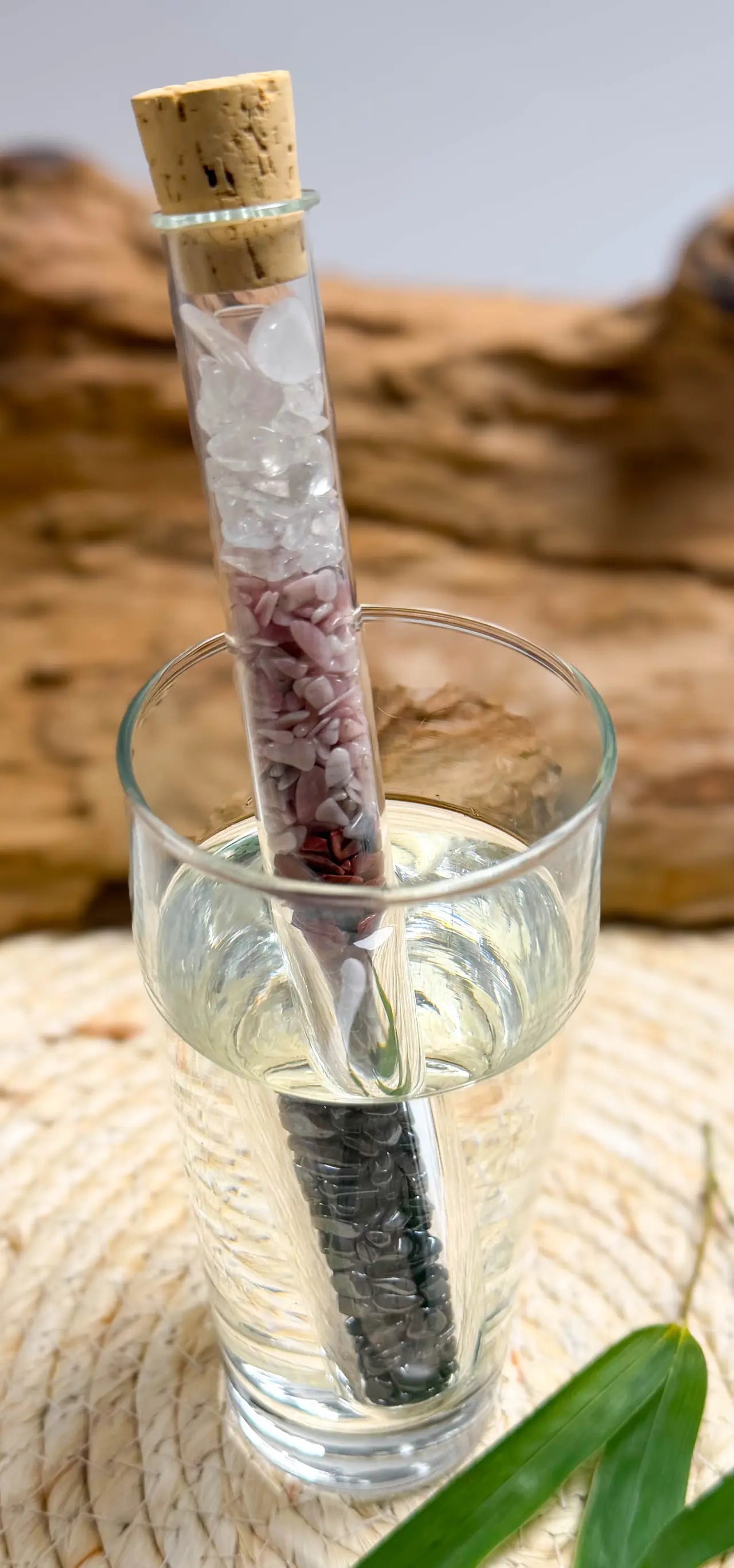 Edelsteinwasser Stab Hämatit Mischung - Wassersteine - Wasser energetisieren - seelensteinchen