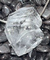 Herkimer "Diamant" Quarz Trommelstein Schmuck Ketten Anhänger - Edelstein A Qualität #7132
