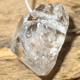 Herkimer "Diamant" Quarz Trommelstein Schmuck Ketten Anhänger - Edelstein A Qualität #7133