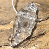 Herkimer "Diamant" Cuarzo Rodado Joyas Colgante de Collar - Gema Calidad A #7131