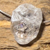 Herkimer "Diamond" Quartz Tumbled Stone Jewelry Chain Pendant - Gemstone A Quality #7130