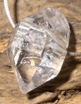 Cuarzo Herkimer "Diamante" Piedra Pulida Colgante de Collar de Joyería Gema de Calidad A #6698 - seelensteinchen