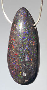 Honduras Edel Opal Trommelstein Edelstein Schmuck Ketten Anhänger - Edelsteinkette - A Qualität #6876