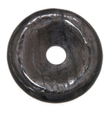Hypersthen Donut - PI Scheibe - Edelstein Schmuck Ketten Anhänger 30mm - A Qualität #6374