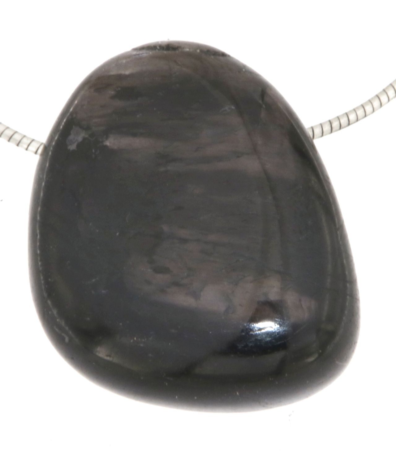 hochwertiger Hypersthen Trommelstein Edelstein Schmuck Ketten Anhänger - A Qualität #0171
