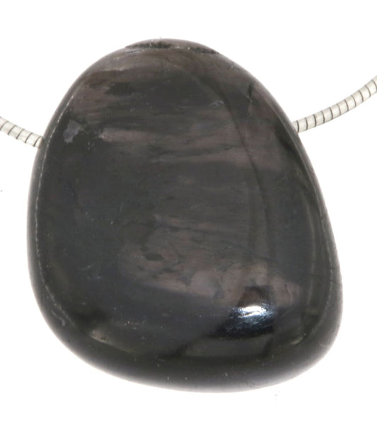 hochwertiger Hypersthen Trommelstein Edelstein Schmuck Ketten Anhänger - A Qualität #0171