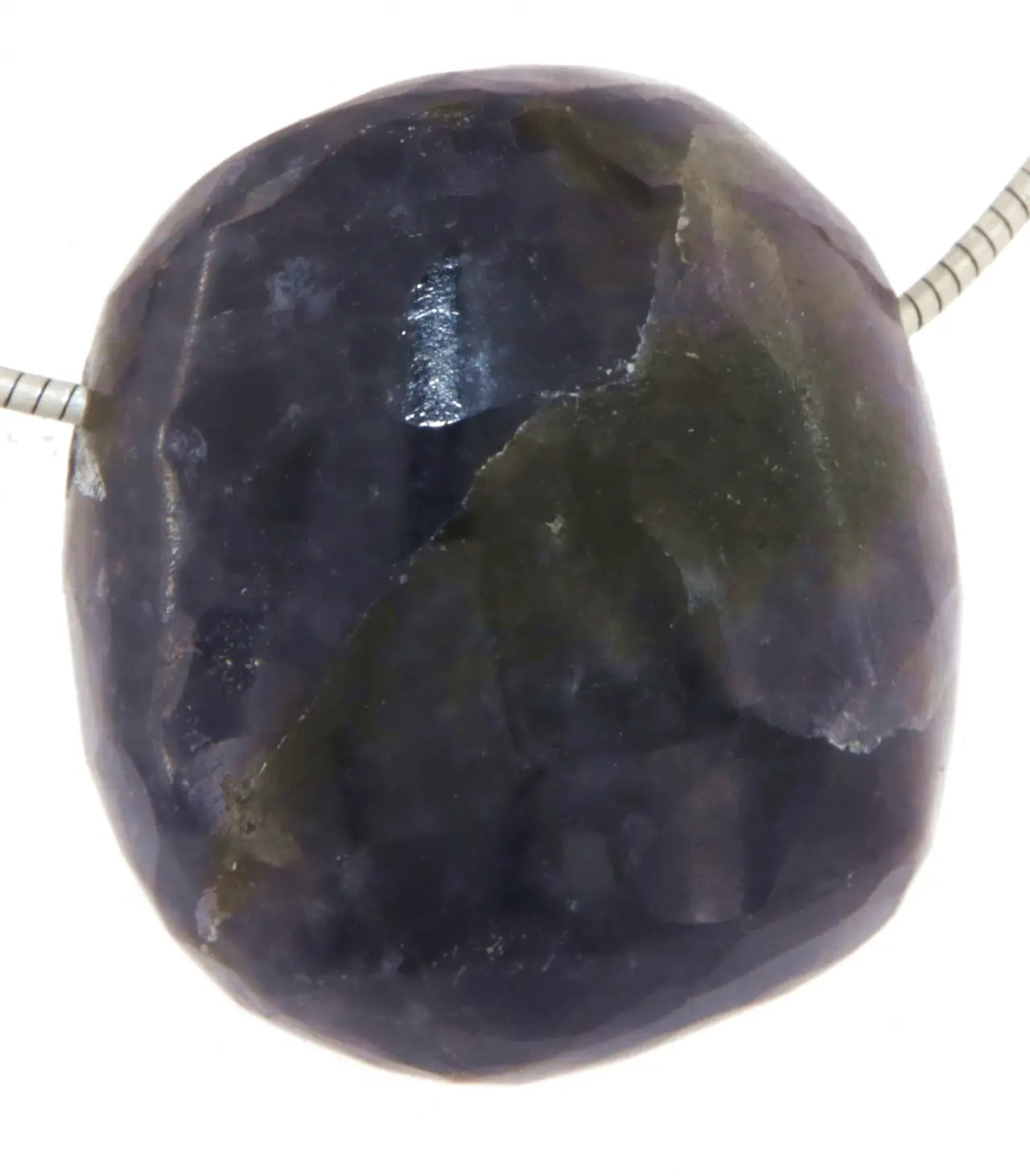 Iolith - Wassersaphir - Trommelstein Edelstein Schmuck Ketten Anhänger - A Qualität #0182