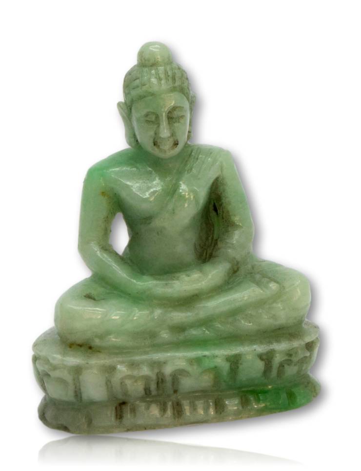 Buddha Figur aus Burma Jade - Handgeschnitzt - AAA Qualität #5380