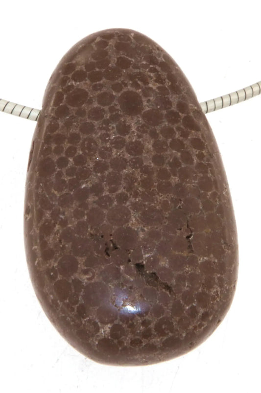 Kalkoolith - Trommelstein Schmuck Anhänger - Edelstein A Qualität #7402