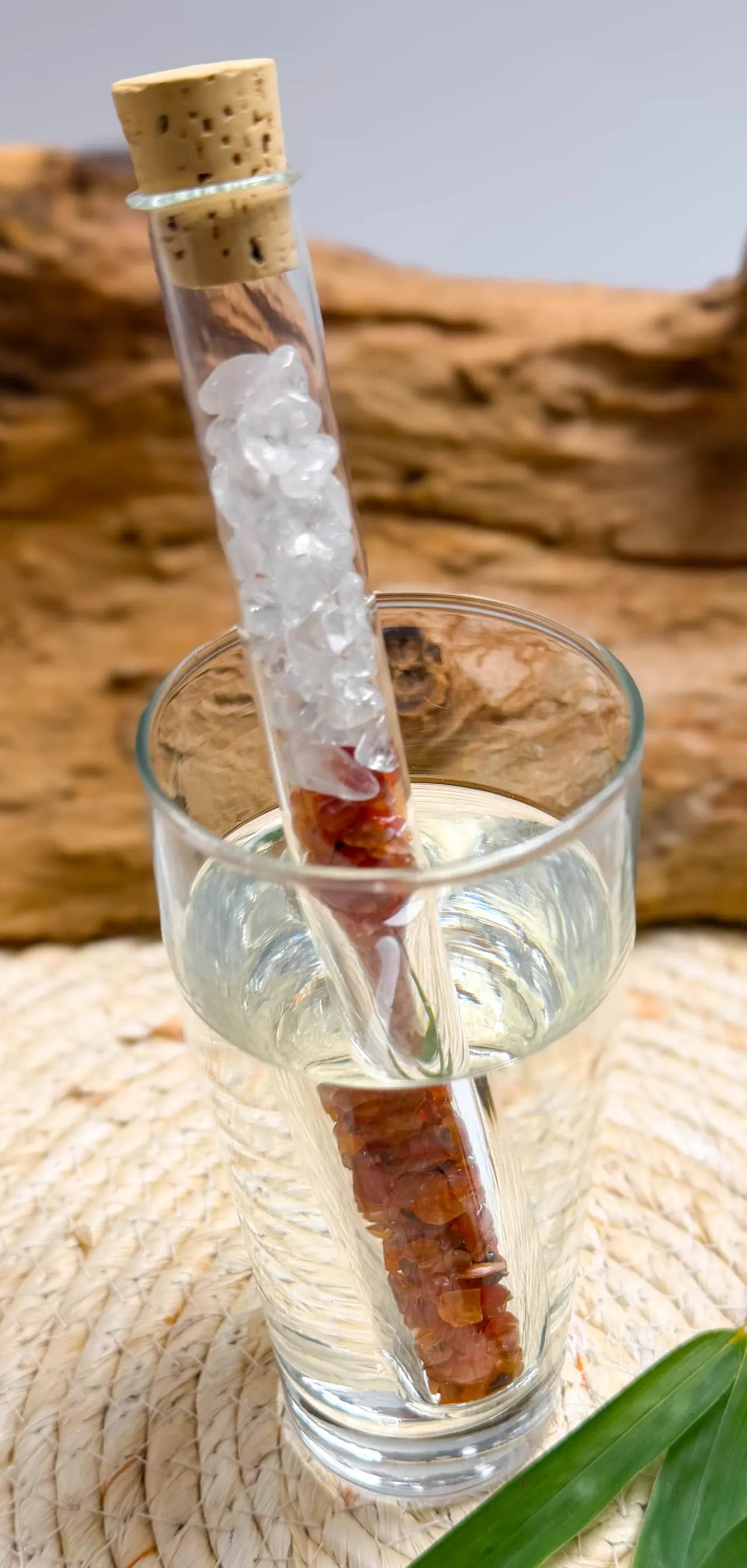 Edelsteinwasser Stab Karneol Mischung - Wassersteine - Wasser energetisieren #7432 - seelensteinchen