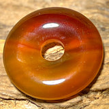 Donut de Cornalina - Disco PI - Colgante de gema para collar 30mm - Calidad A #6720