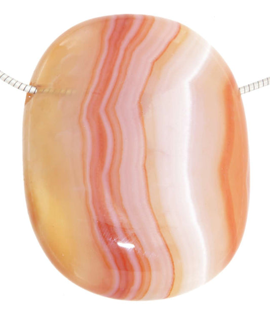 Karneol Trommelstein Edelstein Schmuck Anhänger - A Qualität #6756