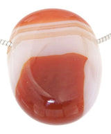 Karneol Trommelstein Edelstein Schmuck Ketten Anhänger - A Qualität #0481
