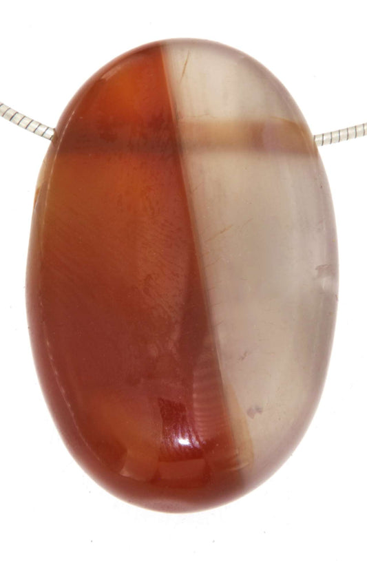 hochwertiger Karneol Edelstein Schmuck Ketten Anhänger - A Qualität #6368