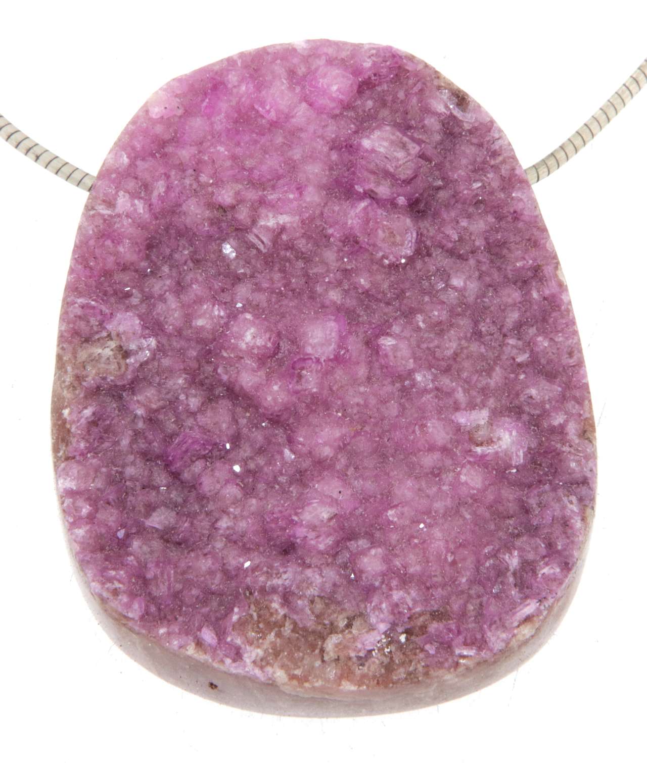 XL Kobaltcalcit Trommelstein Edelstein - Schmuck Ketten Anhänger - A Qualität #3054