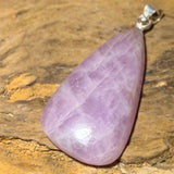 Kunzit Cabochon Anhänger | 925 Silber & echter Edelstein #8016 - seelensteinchen
