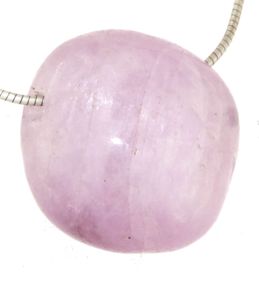 Kunzit Trommelstein Edelstein Schmuck Ketten Anhänger - A Qualität #6897