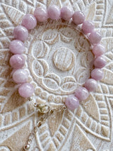 Kunzita - Pulsera de piedras preciosas - Pulsera de piedras preciosas - Plata 925 - #6233