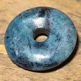 Kianita - Disteno Donut - Colgante PI Disk - Joyas de Piedras Preciosas para Collar 30mm - Calidad A #7073