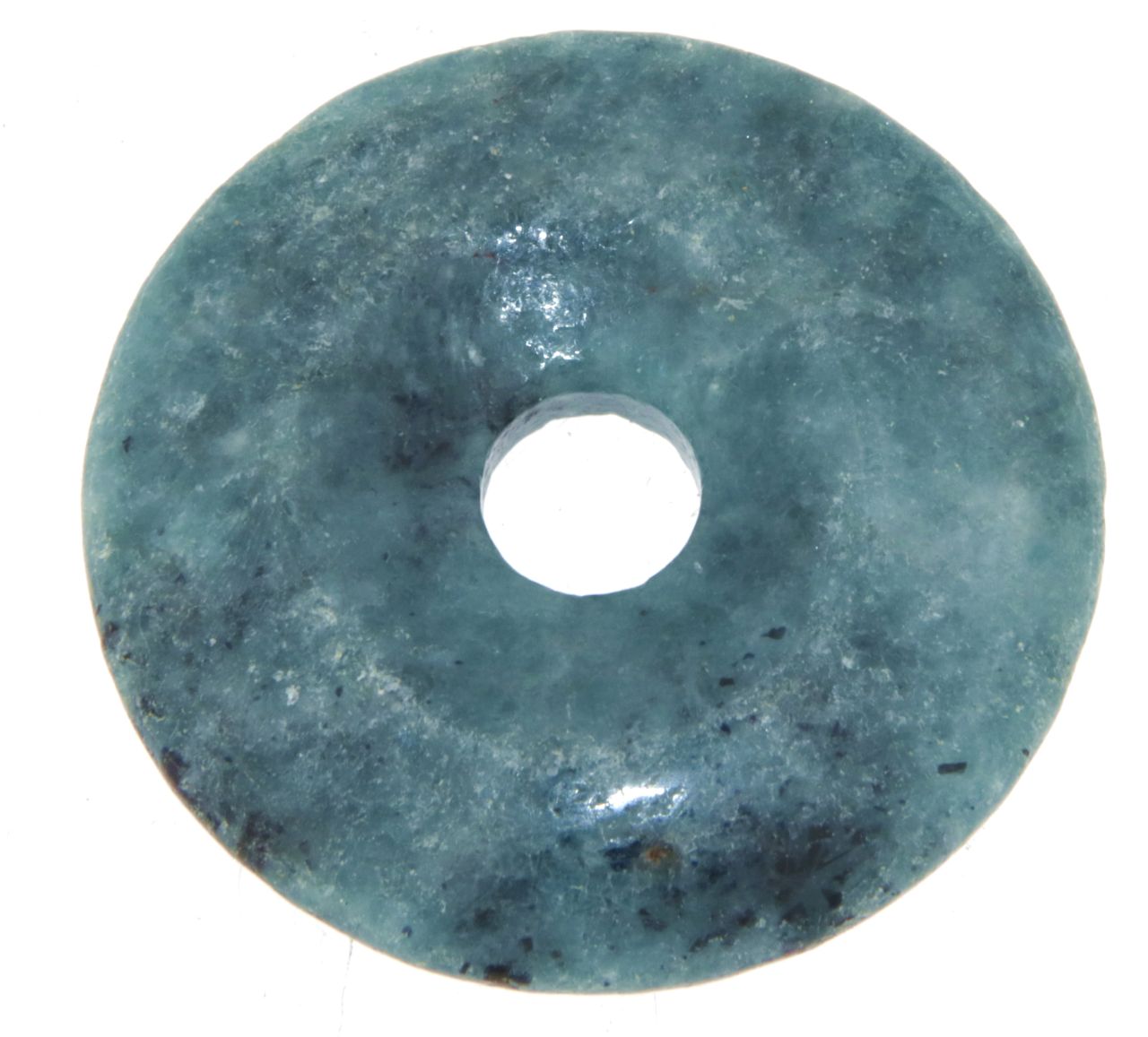 Kyanith - Disthen Donut - PI Scheibe - Edelstein Schmuck Ketten Anhänger 40mm - A Qualität #7072