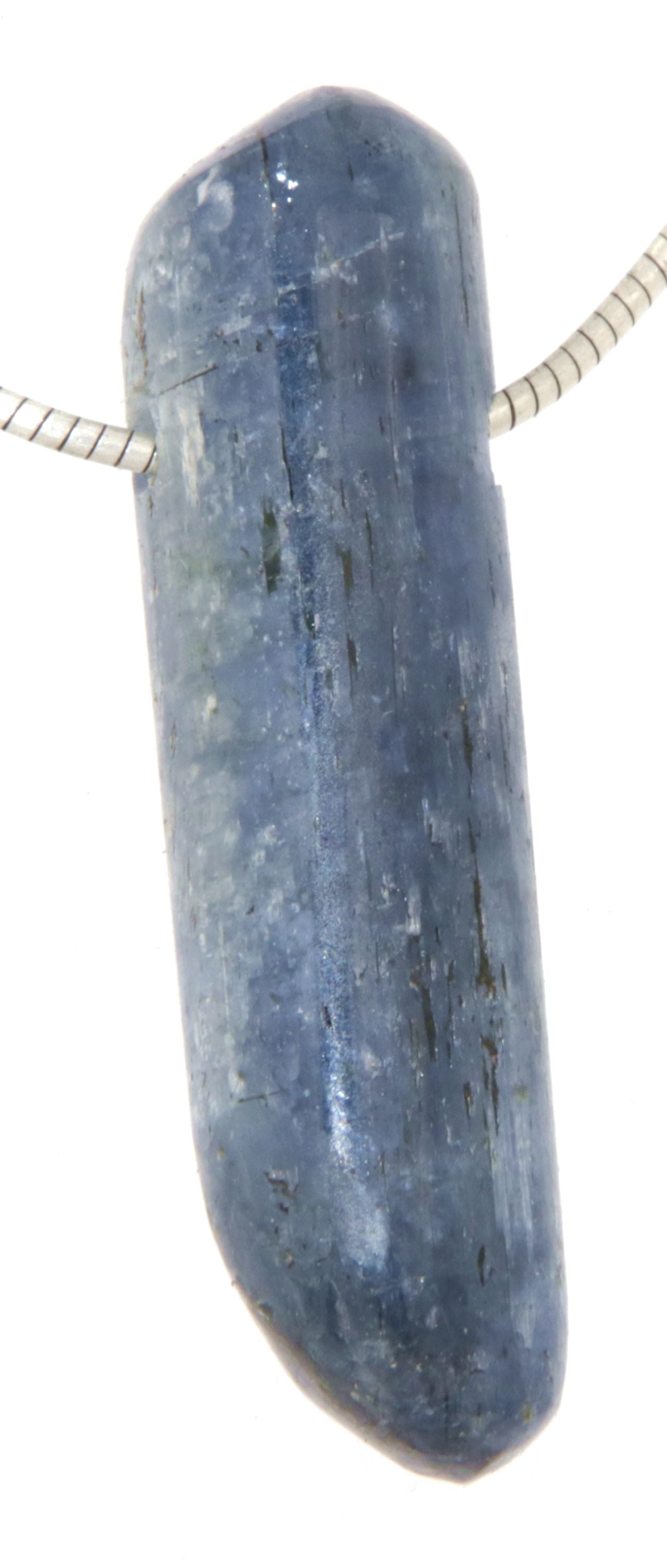 Kyanit / Disthen Trommelstein Edelstein Schmuck Ketten Anhänger - A Qualität #6163