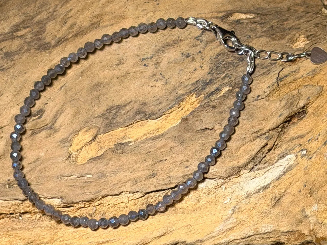 Labradorit Edelstein - Armband - Edelsteinarmband - Schmuck 925er Silber - #6052