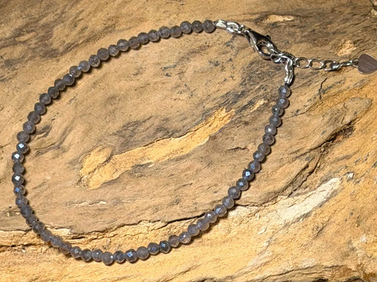 Labradorit Edelstein - Armband - Edelsteinarmband - Schmuck 925er Silber - #6052