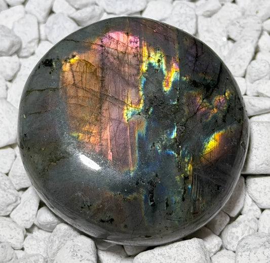 Labradorit Unikat Edelstein Trommelstein Handschmeichler Mineralien - A Qualität #5903 - seelensteinchen