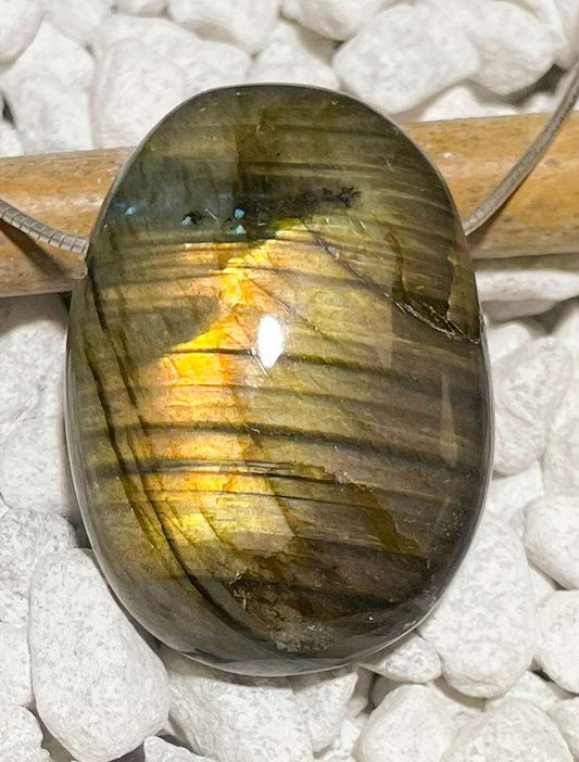 XL Karneol Trommelstein Edelstein Schmuck Ketten Anhänger - A Qualität #0196