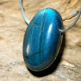 Labradorit Trommelstein Edelstein Schmuck Ketten Anhänger - A Qualität #5501 - seelensteinchen