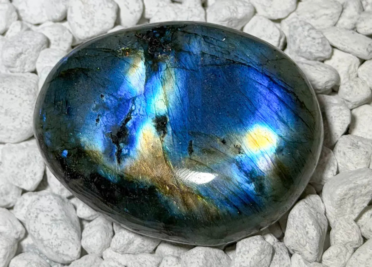 Labradorit - Unikat - Edelstein - Trommelstein - Handschmeichler - Mineralien - A Qualität #6667 - seelensteinchen