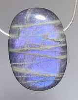 Labradorit Trommelstein Schmuck Ketten Anhänger - Edelstein - A Qualität #0566