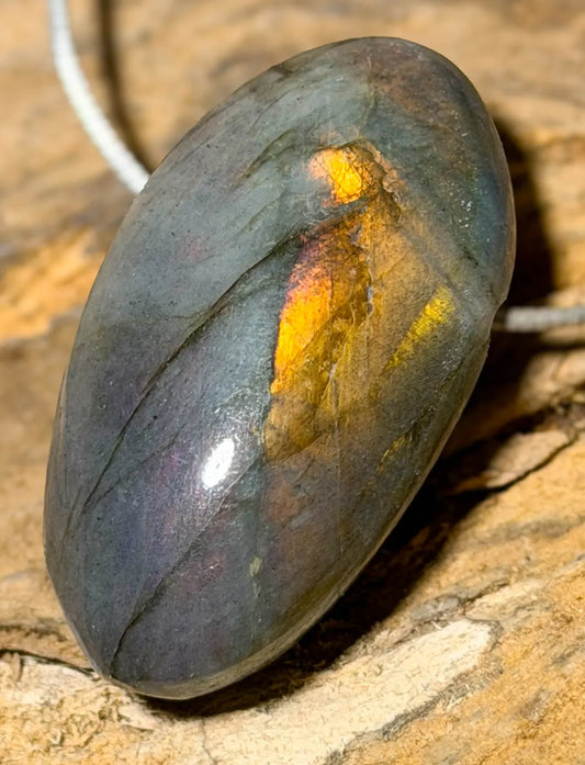 Labradorit Trommelstein Edelstein Schmuck Ketten Anhänger - A Qualität #7443 - seelensteinchen