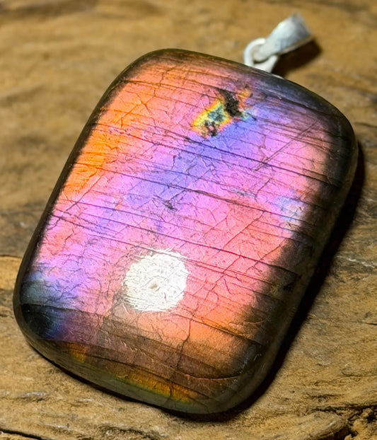 Labradorit Edelstein Schmuck Ketten Anhänger A Qualität - 925er Silber #7448 - seelensteinchen