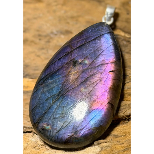 Labradorit Edelstein Schmuck Ketten Anhänger A Qualität - 925er Silber #7449 - seelensteinchen