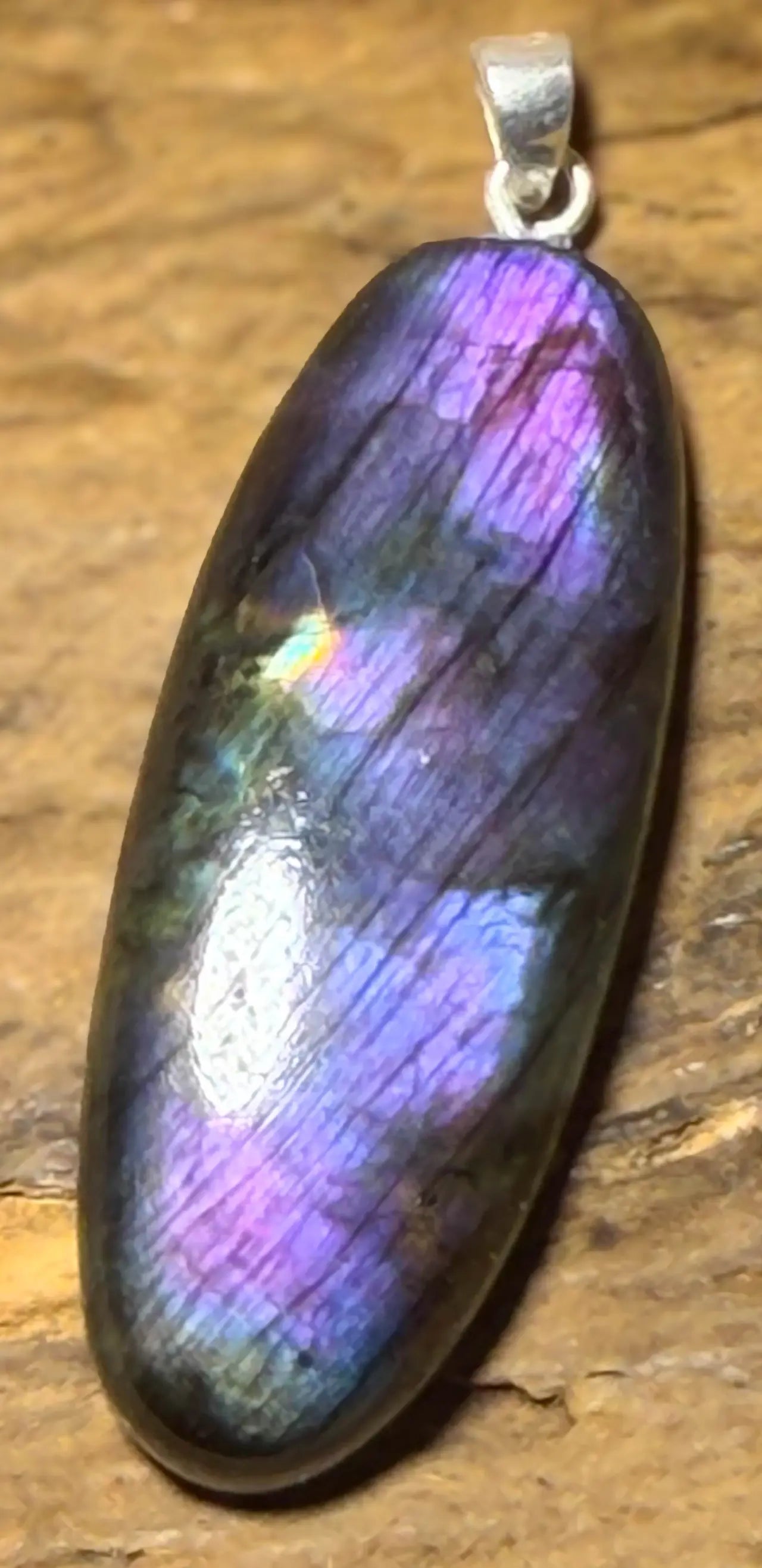 Labradorit Edelstein Schmuck Ketten Anhänger A Qualität - 925er Silber #7451 - seelensteinchen